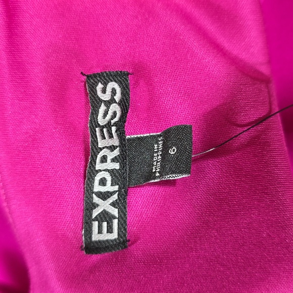Express Fuchsia Bodycon Knee-Length Dress Size 6 NWT - Picture 2 of 11